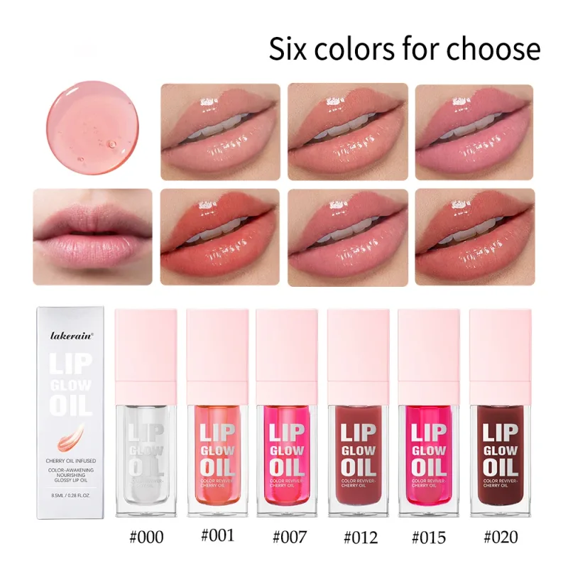 Pelembap Lip Gloss Cermin Air Lip Glaze Menyuburkan Bibir Cecair Gincu Isipadu Bibir Jelas Lip Glos Wanita Bibir Kosmetik