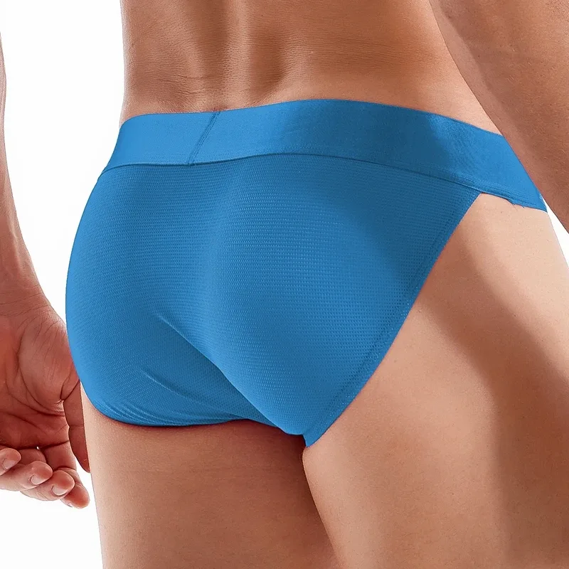 Jockmail Mans Underwear Gay Brief Nylon Mesh Sexy Low Waist Ropa Interior Hombre Letter Embroidery Sissy Panties Male Lingerie — image 22