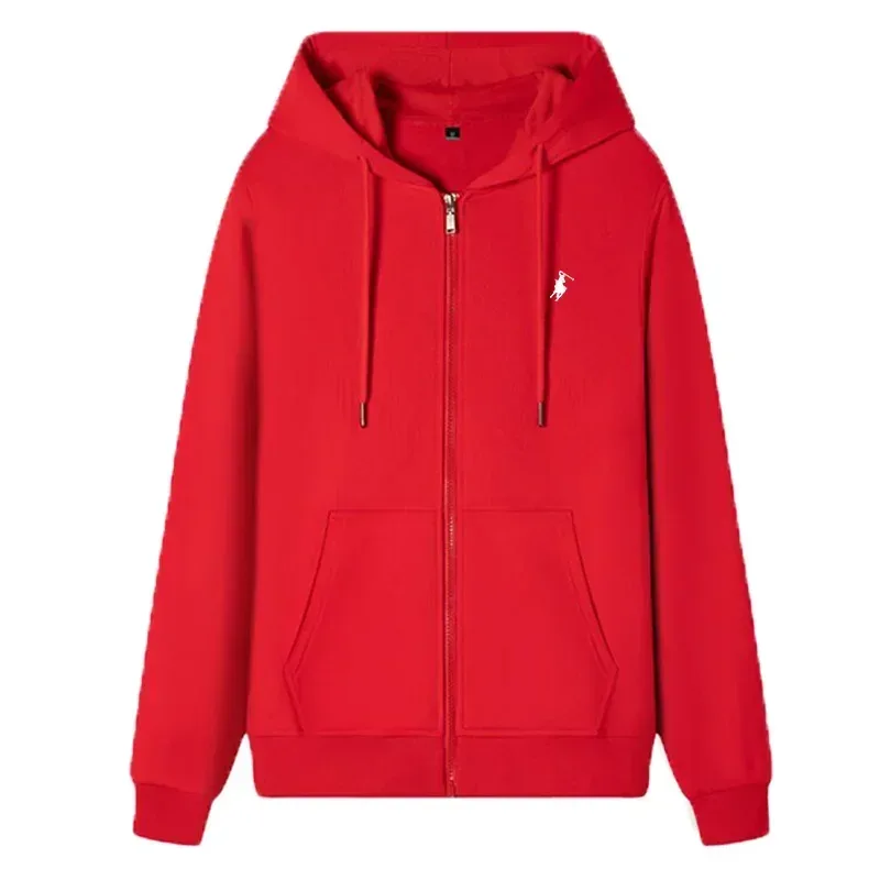 The new autumn and winter casual men's sportswear fashionable outdoor jogging fitness zipper hoodie and warm sweatshirt — image 10