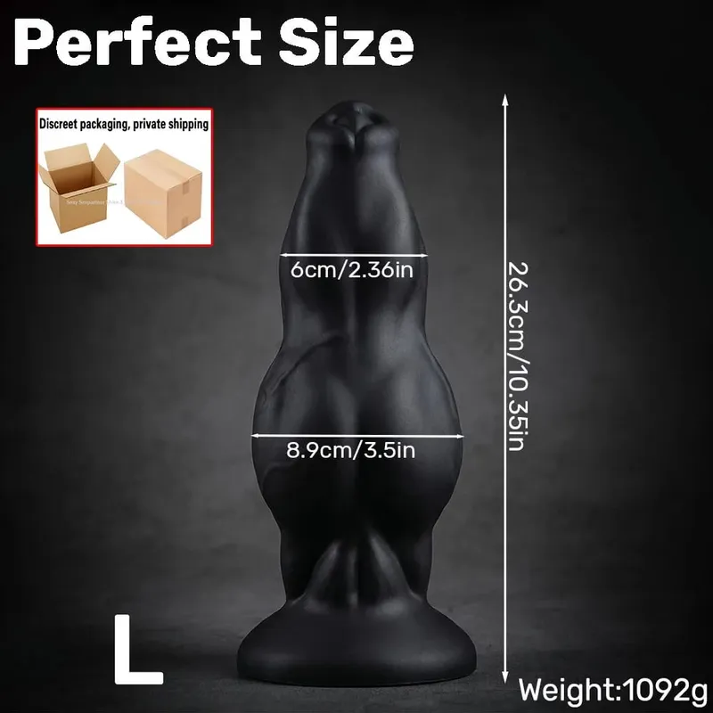 NEW Large Animal Penis Huge Dog Cock Dildo Suction Cup Masturbator Female Anal Butt Plug Big Anal Plug Adult Sex Toys Products — image 8