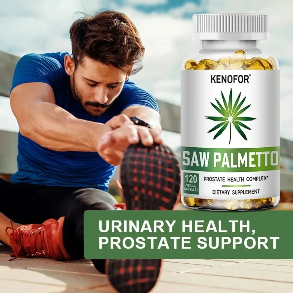 Saw Palmetto Extract Capsules Prostate Health Supplement Hair Growth for Mens Help Normal Urination Frequency — image 5