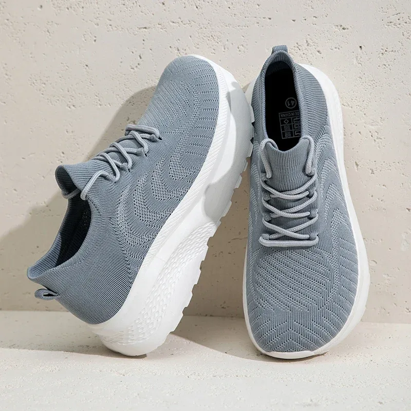 Unisex Men Sneakers Barefoot Casual Wide Last Fashionable Canvas Flat Board Shoe New Wide Toe Breathable Mesh Running Shoes — image 8