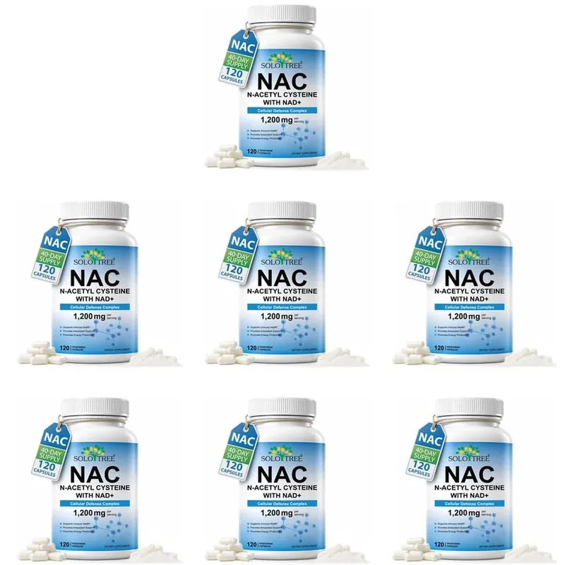 NAC N-Acetyl Cysteine Capsules 1200mg NAD+ For Cellular Immune & Antioxidant Energy Support Formula Adult 120 Count — image 13