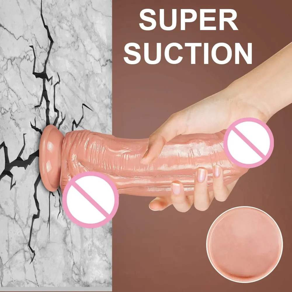 Consolador grueso enorme de diámetro, consoladores de silicona realistas, ventosa fuerte, juego Anal, consolador gigante de punto G, Juguetes sexuales anales para mujeres y hombres — image 6