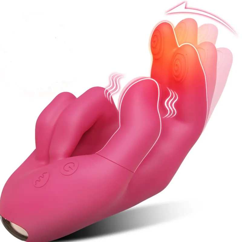 Heating Wiggle Finger Vibrator for Women G-Spot Vagina Vibrator Female Masturbator Nipple Clitoris Stimulator Adult Sex Toys — image 1