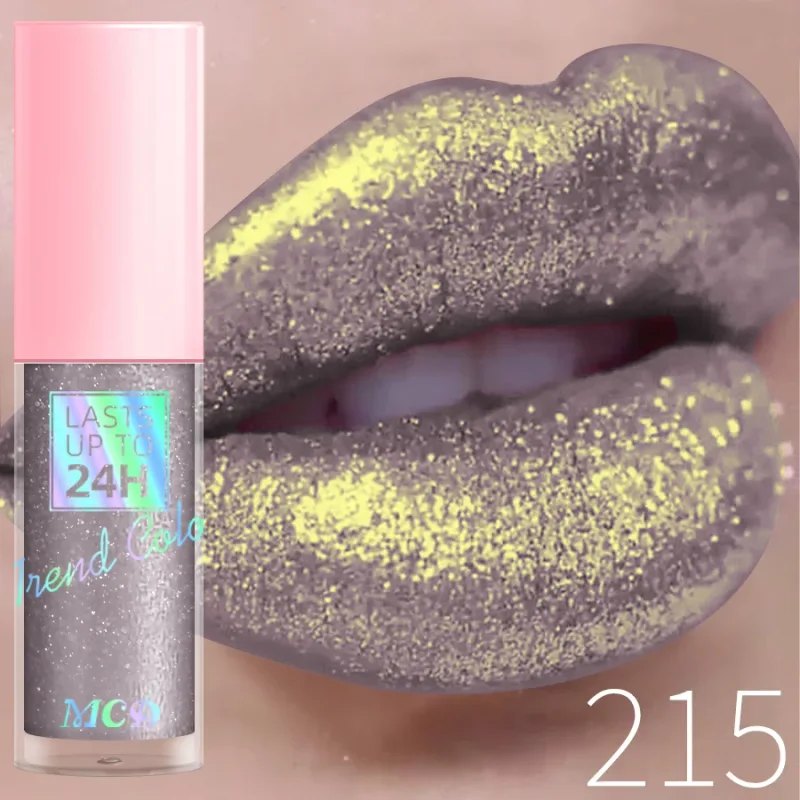 18 Χρώματα Diamonds Glitter Lip Gloss Μεγάλης διάρκειας Αδιάβροχο Υγρό Κραγιόν Pearl Shining Lip Color Sparking Lip Makeup Women — image 16