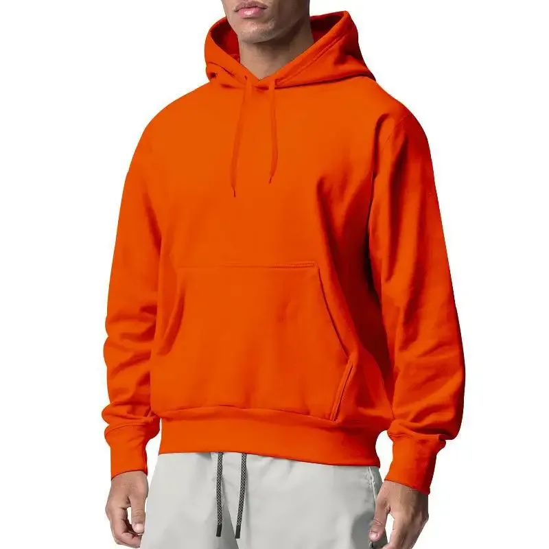 2026 New Men's Fashion Harajuku Hooded Sweatshirts Casual All-match Pullovers Male Streetwear Autumn Winter Fleece Warm Hoodies — image 16