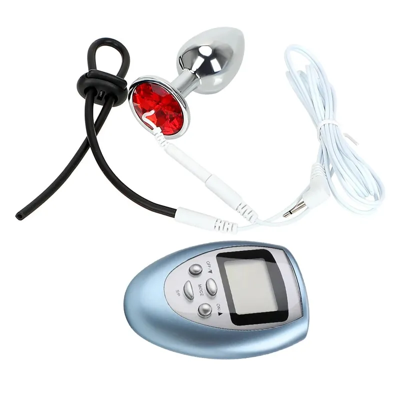 Anneau de pénis à choc électrique, Plug Anal pour hommes, exercice de coq, dilatateur de fesses, pinces à tétons, stimulateur médical, jouets sexuels pour adultes de 18 ans