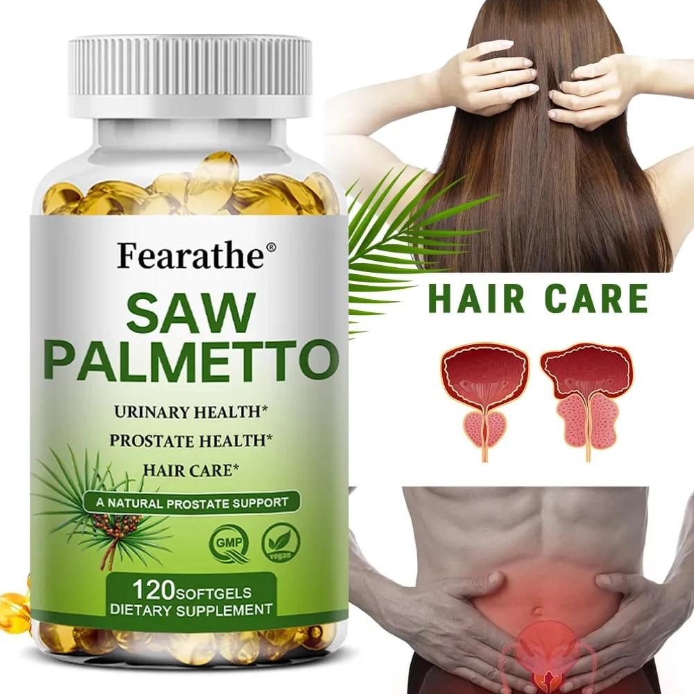 Saw Palmetto Prostate Health Supplement Promote Urinary Tract Function 500mg Per Serving - Vegan Non-GMO Capsules — image 1