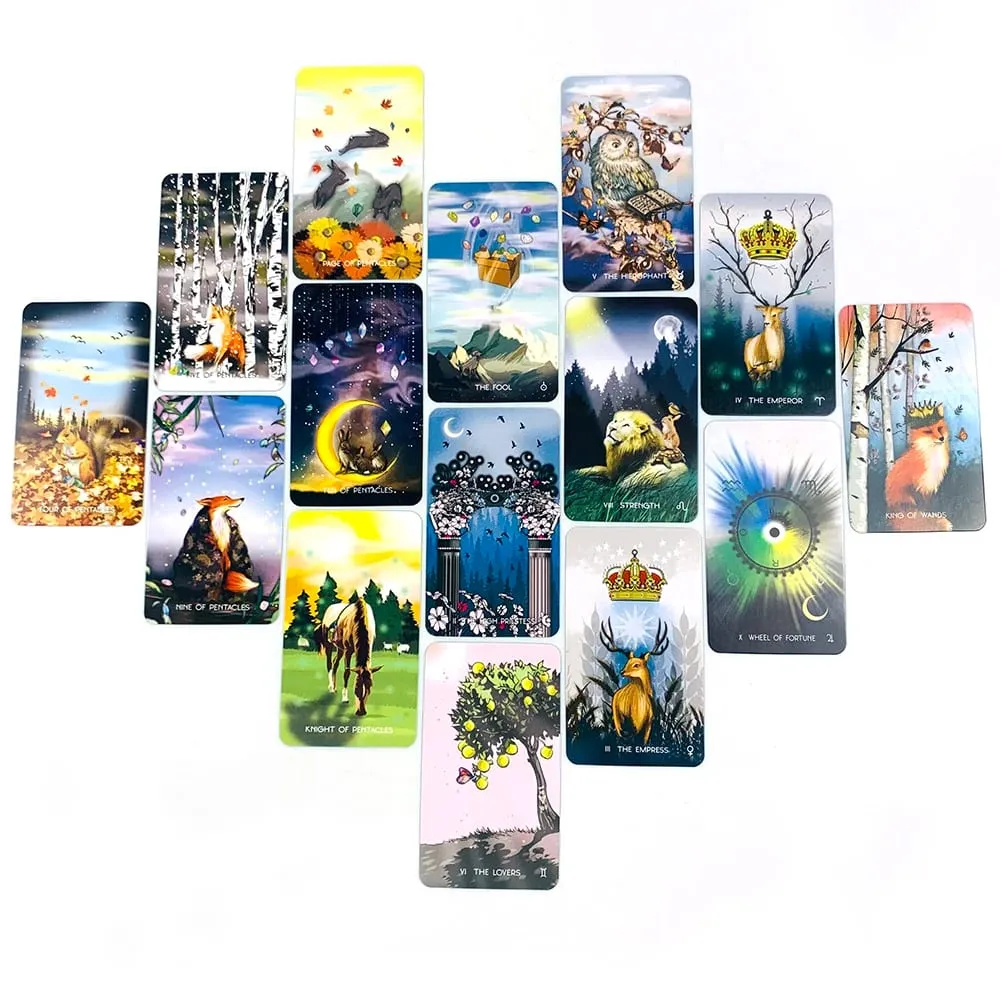 Exquisite Tarot Cards The Magic of Nature Animal Tarot Cards Of Precognition & Divination For Family Friend Party Game — image 5