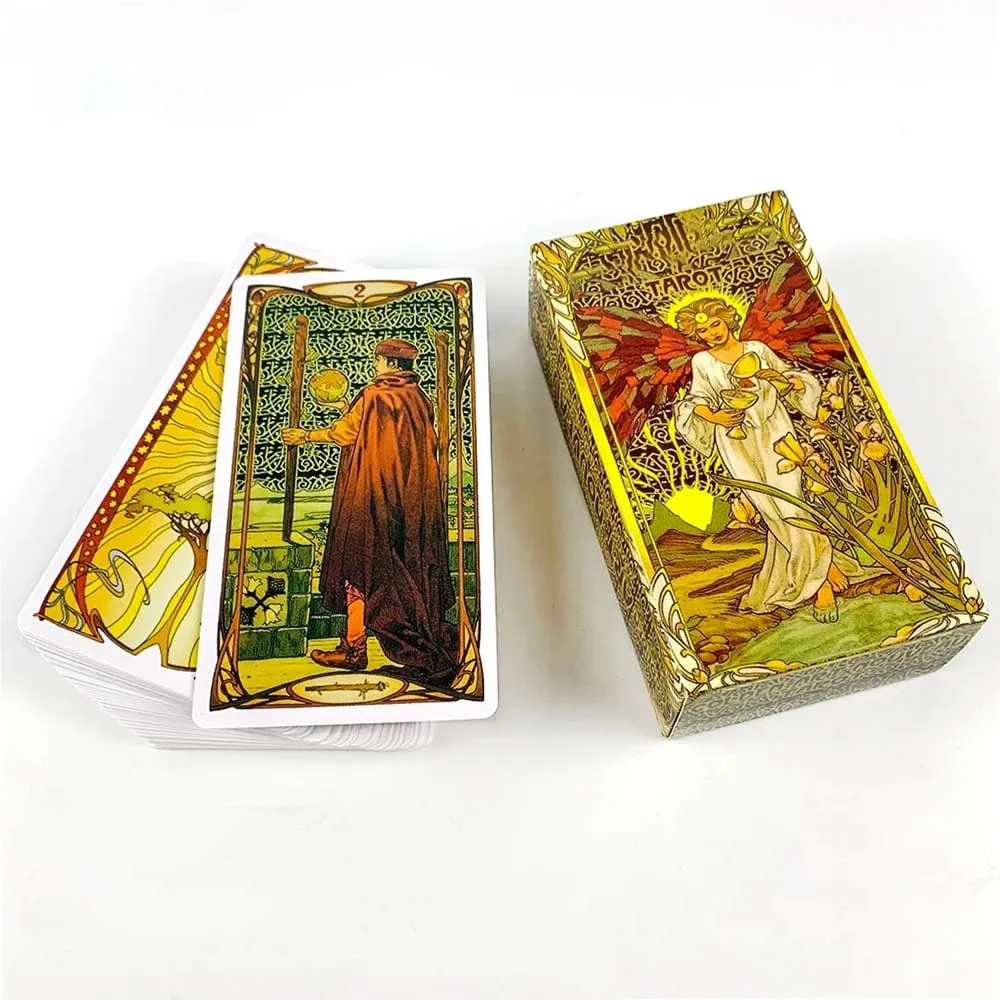 Baraja de Tarot de gran venta, 78 Uds., cartas, obra de arte mística, duradera y portátil, perfecta para guía espiritual y coleccionistas — image 3