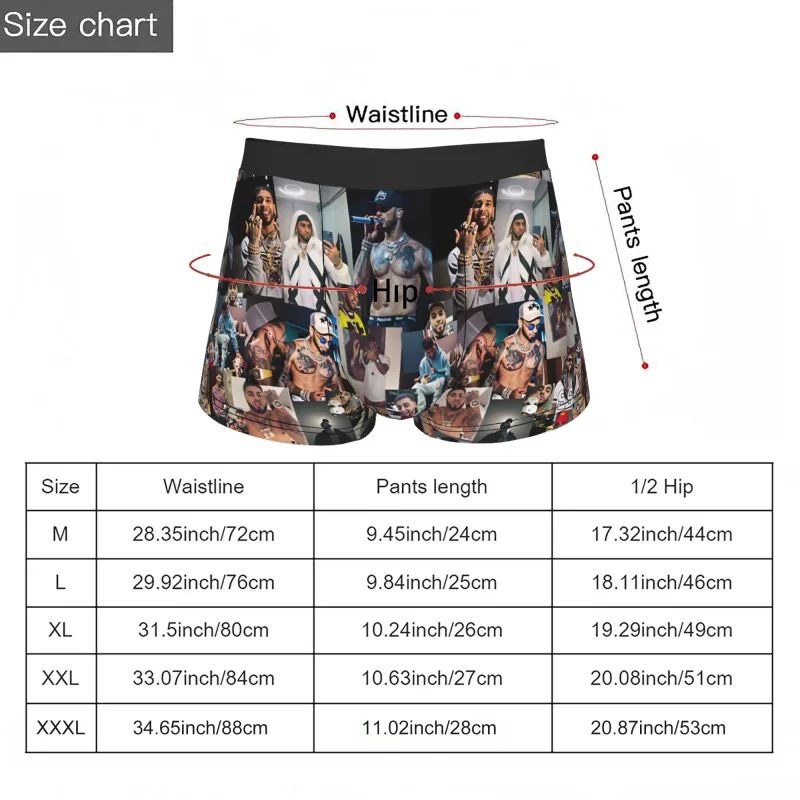 Male Funny A-Anuel AA Underwear Boxer Briefs Stretch Shorts Panties Underpants — image 6