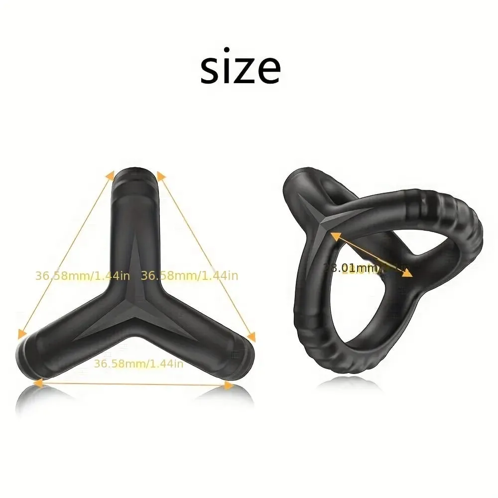 Soft Silicone Cock Ring Scrotum Bind Delay Ejaculation Penis Ring Chastity Cage Stronger Erection Sex Toys for Men BDSM Toys — image 5
