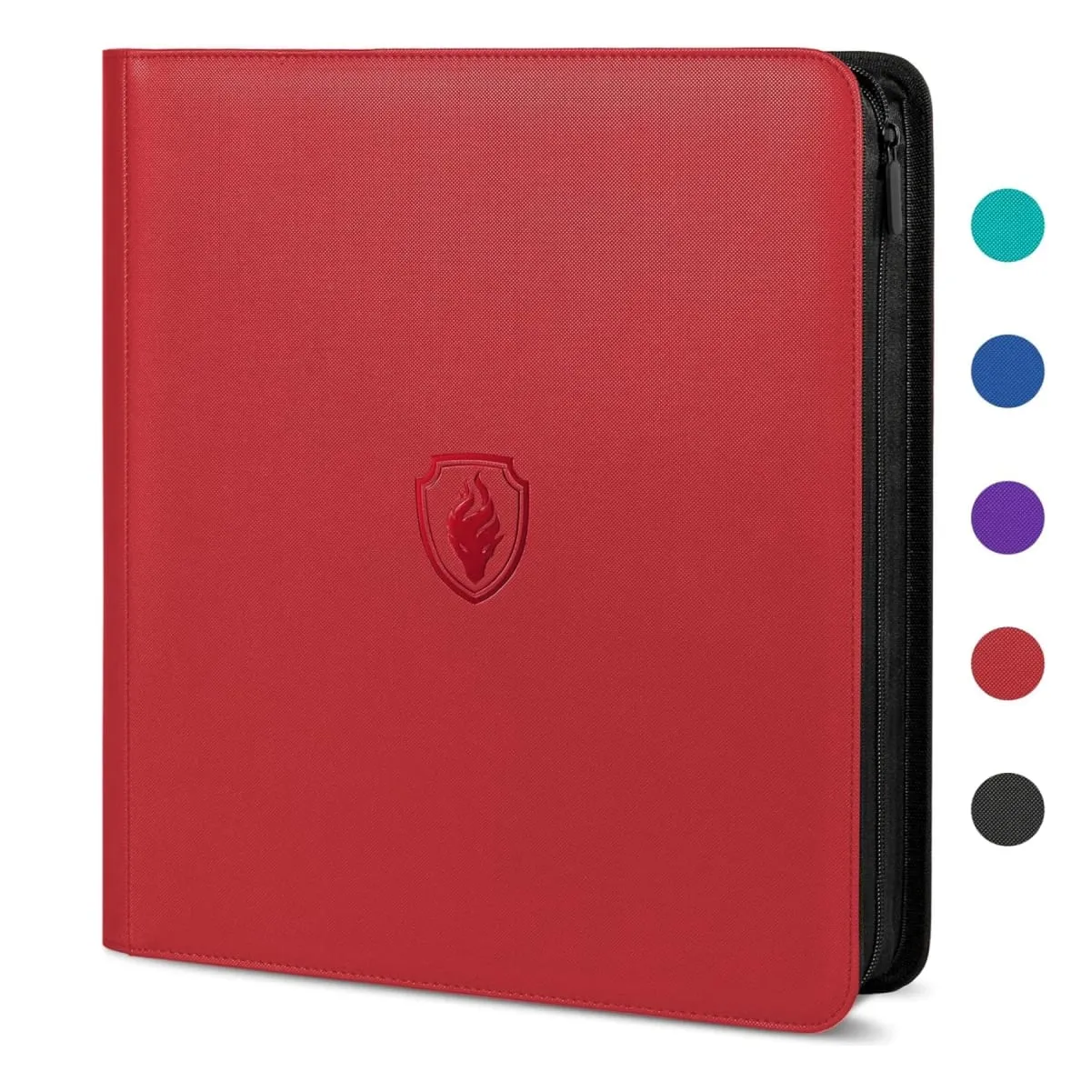 Trading Card Binder 12 Pocket Zipper Binder Card Album Holds 480 Cards Premium Leather Card Folder for TCG/Game/Sports Cards — image 2