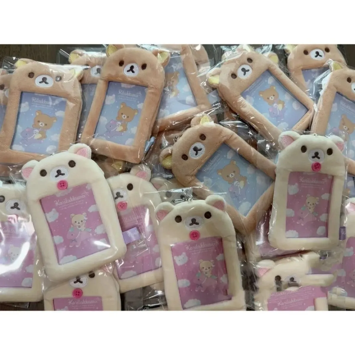 Rilakkuma peluches porte-carte d'identité porte-clés nouveau Anime Relax ours couverture de passeport porte-clés bus scolaire cartes bancaires sacs pendentifs cadeau