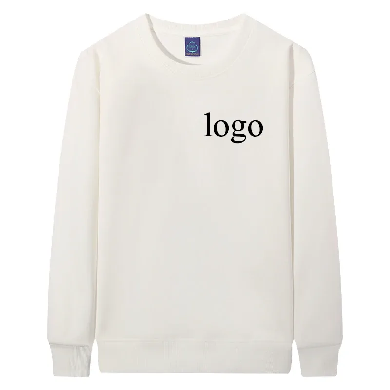 Customized Round Neck 60% Cotton Hoodies Men Fashion Printed Loose Long Sleeve Pullover Women Personality Streetwear Sweatshirts — image 3
