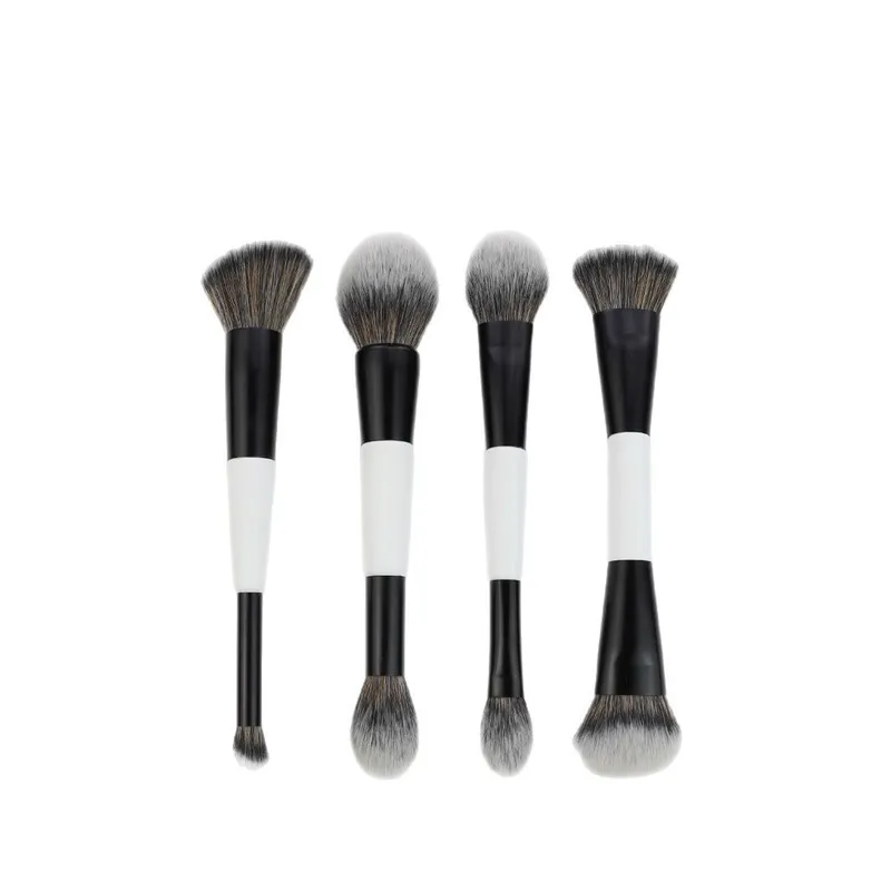 Dual-Headed Makeup Brushes Set F1-F4 For Foundation Blush Highlighting Beauty Tools Facial Shaping Cosmetic Brushes — image 5