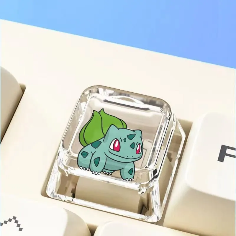 Cross mechanical keyboard personalized anime keycap single Charmeleon Blastoise Eevee transparent cartoon keycap — image 38