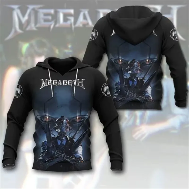Rock Band Megadeth 3D Print Hoodies Men Women Fashion Retro Y2K Graphic Hoodie Sweatshirt Mens Clothing Men Tracksuit Gift Fan — image 5