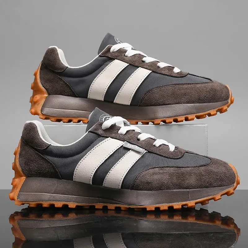Large Size Men Casual Shoes Spring Autumn Breathable Comfortable Vintage Sneakers Fashion Lace Up Outdoor Non Slip Running Shoes — image 5