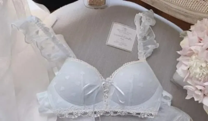 Cute German Style Bralette Set Wireless Lace Training Bra for Teens Sweet First Bra for Small Chest Comfortable Girls Lingerie — image 11