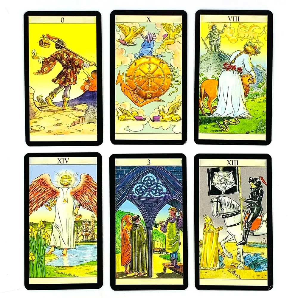 Metal Box Gilded Edition Tarot Cards Deck With Paper Guidebook for Beginners Classical Divination Board Games Cards Game — image 4