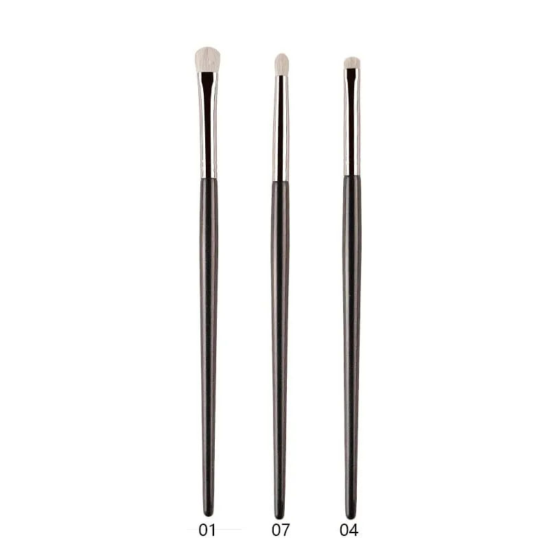 1ks White Pony Hair štětce na make-up na oční stíny Small Smudge Precision Crease Detail Bevel Eye Shadow Make up brush Liner Lip