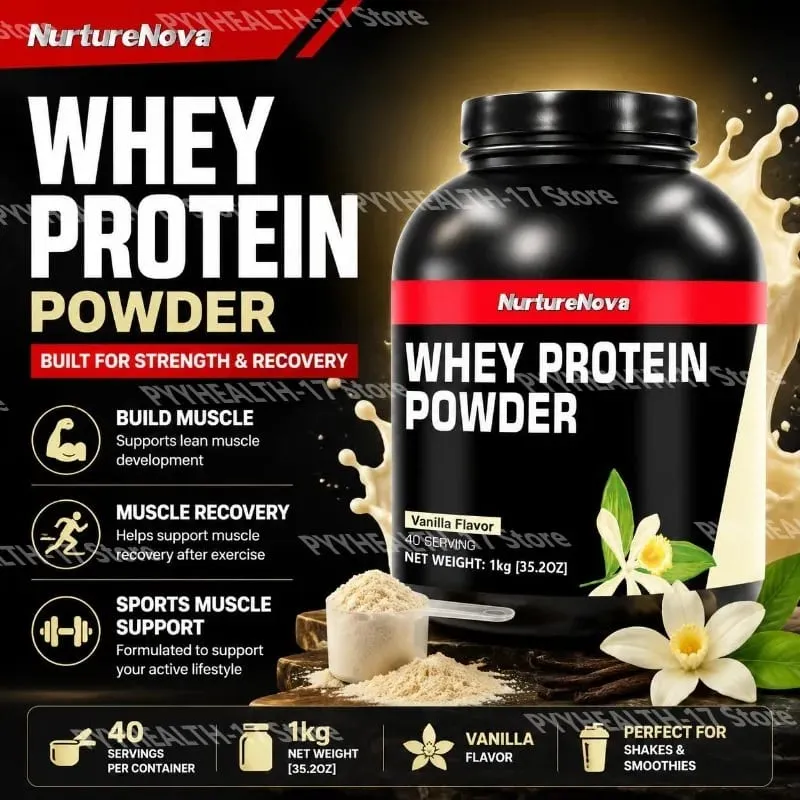 NurtureNova Whey Protein Powder Build Muscle Support and Muscle Recovery Support Sports Muscle Support for Adults 40 Servings — image 2