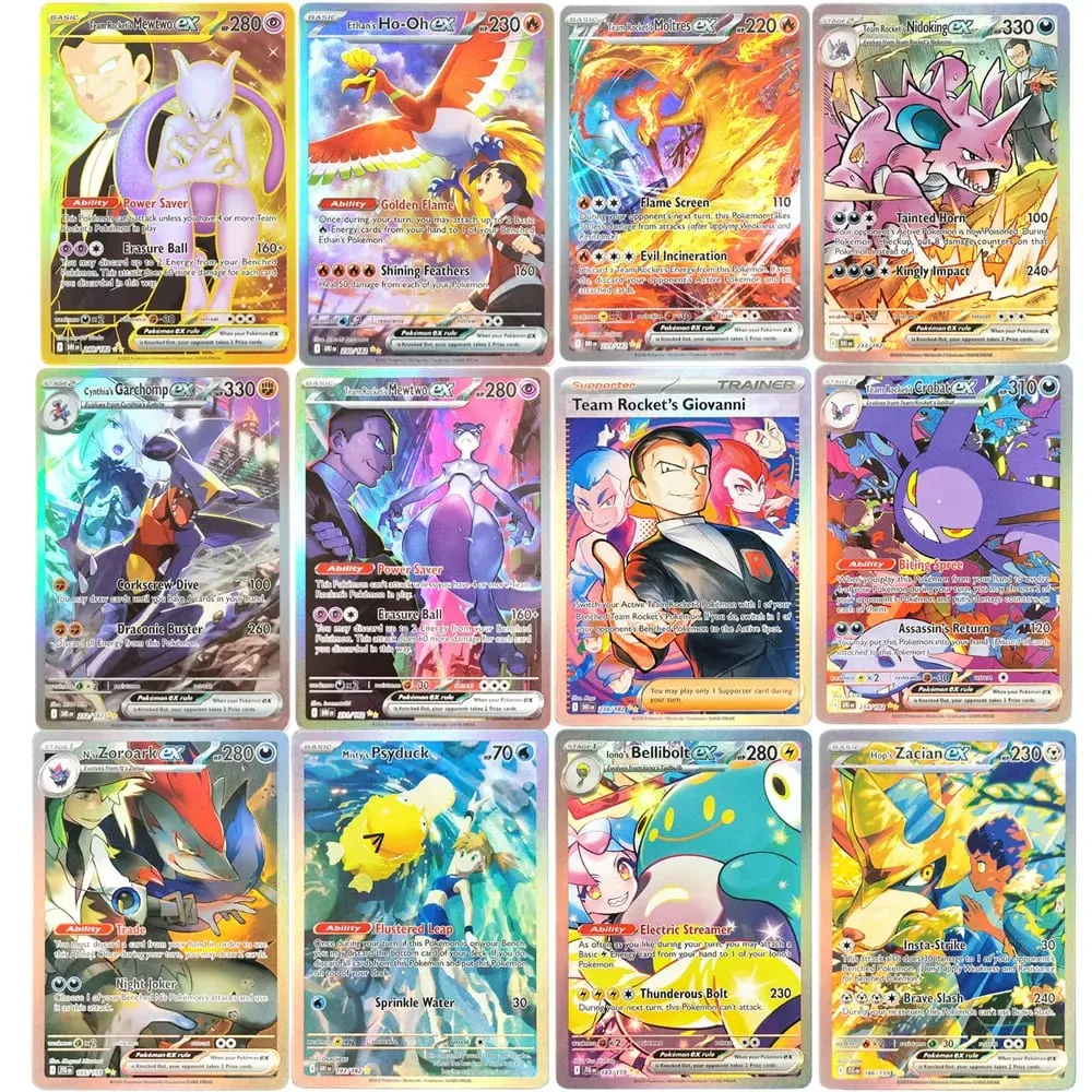 tcg Card English SV10 SV09 Destined Rivals Team Rocket's Mewtwo Cynthia's Garchomp Ethan's Ho-Oh Trading Card Game — image 1