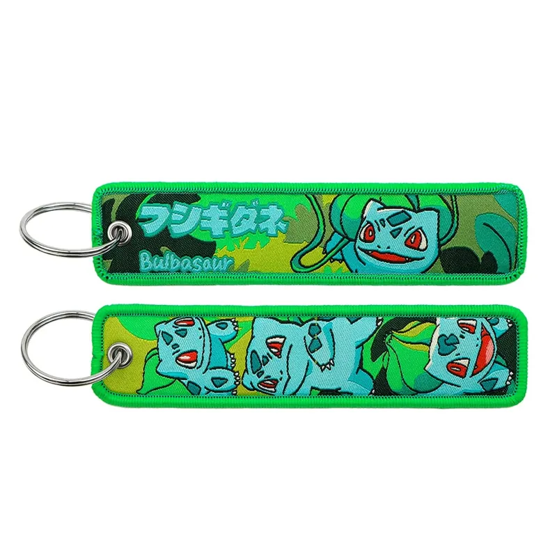Pokémon Anime Elf Monsters Keychain for Cars Backpack Key Holders Embroidery Keyrings Key Tag Jet Tag Accessories Gifts 1pcs — image 14