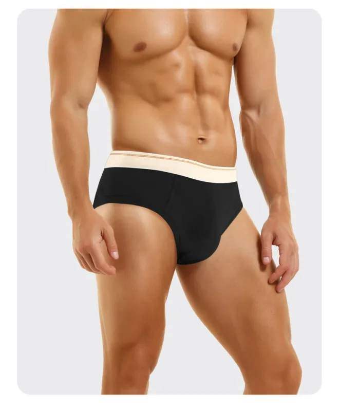 Men's pure cotton breathable and comfortable triangular underpants, mid-waist, skin-friendly and soft, teenagers' underpants 3256810188437944 — image 26