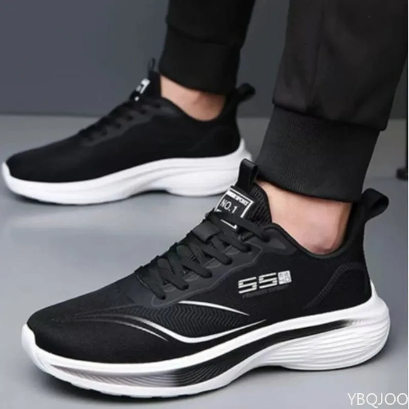 Spring summer new men casual comfortable shoes simple lace up Lightweight men's sneakers fashionable versatile running shoes — image 1