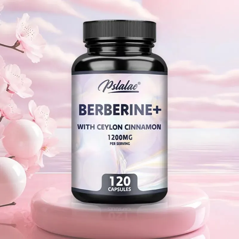 Berberine with Ceylon Cinnamon Capsules - Improve Digestion Supports Cellular Energy Metabolism Promotes Heart and Brain Health — image 1