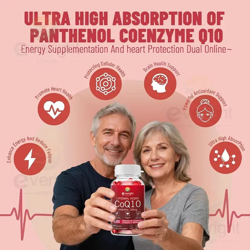 Liposomal CoQ10 150mg Capsules High Absorption Ubiquinol Coenzyme Q10 for Antioxidant Heart Function & Energy Production — image 3