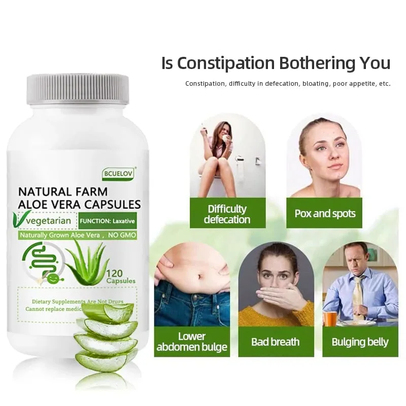 แคปซูลว่านหางจระเข้ Natural Farm - บรรเทาอาการท้องผูกตามร่างกาย ช่วยปรับสมดุลกรดในกระเพาะ รองรับระบบทางเดินอาหารอย่างสบาย — image 4