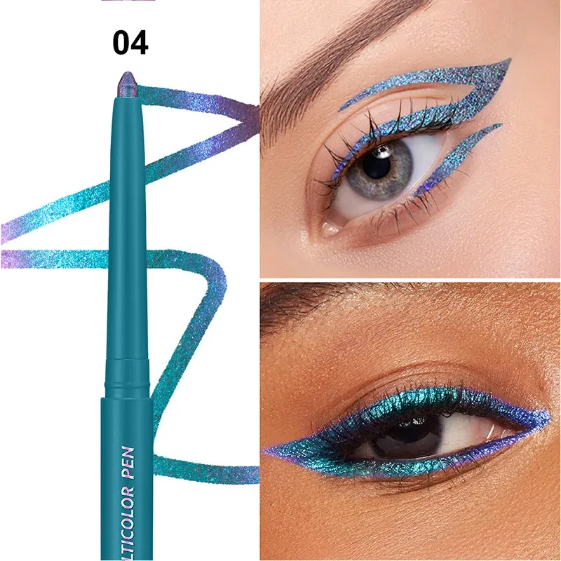 Color-changing Eyeshadow Stick Multi Chrome Eyeliner Waterproof Long Last Smooth Cream Gel Liner Eye Makeup Glitter Eye Shadow — image 10