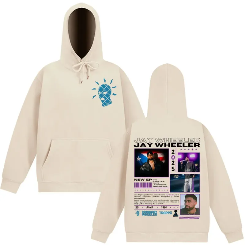 Rapper Jay Wheeler Tour 2025 Print Hoodies Men's Women Fashion Sweatshirt Long-sleeved Casual Loose High Quality Tracksuit Tops — image 7
