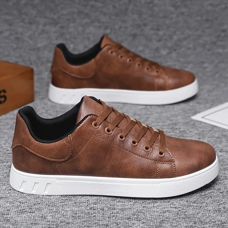 1 Pair of Minimalist Skate Shoes Two Colors Available Versatile and Comfortable Plus Size Lace-Up Soft Sole Lightweight All — image 6