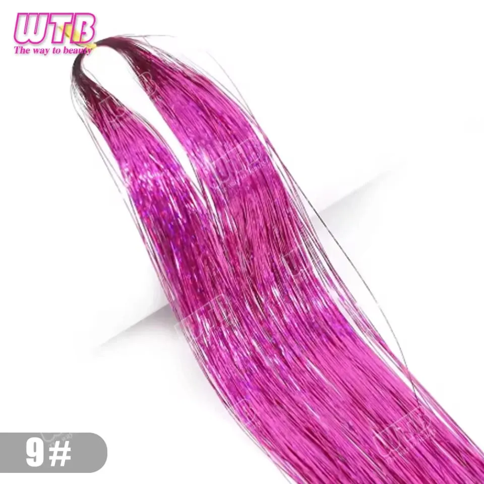 Multi-Color Glitter Synthetic Hair Extension Wig BB Clip Style Suitable for Women and Girls to Wear During Holidays and Events — image 32
