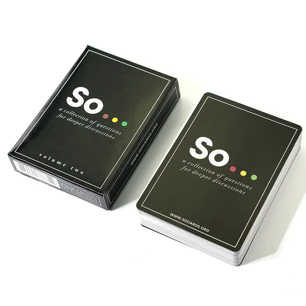 High Quality So Cards Conversation Starter Special Style Questions Card Game for Adults & Families Party Leisure Board Game — image 5