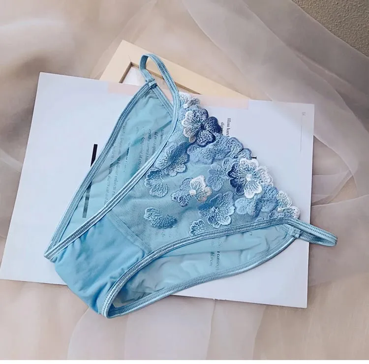 Wireless Minimizer Bralette Set Large Bust French Style Triangle Cup Lace Lingerie Pure Comfort Sexy Sheer Underwear Set Women