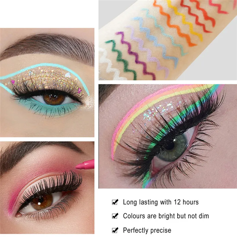 20 Colors Matte Eyeliner Waterproof Long Lasting Gel Liner Easy To Use Rotatable Eyeliner Colorful Eye Liner Eyes Makeup Tools — image 4