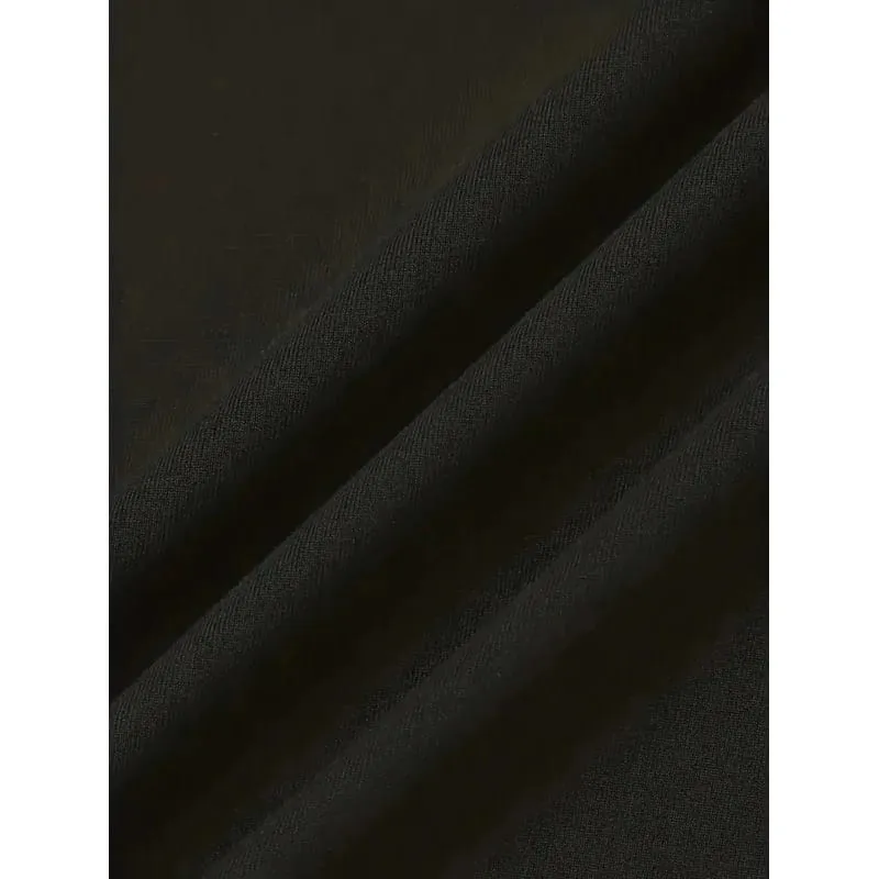 Women's Casual Short Dress Elegant Style Sun Moon Pattern round Neck Solid Color Sexy Skirt with Short Sleeves for 2026 — image 4