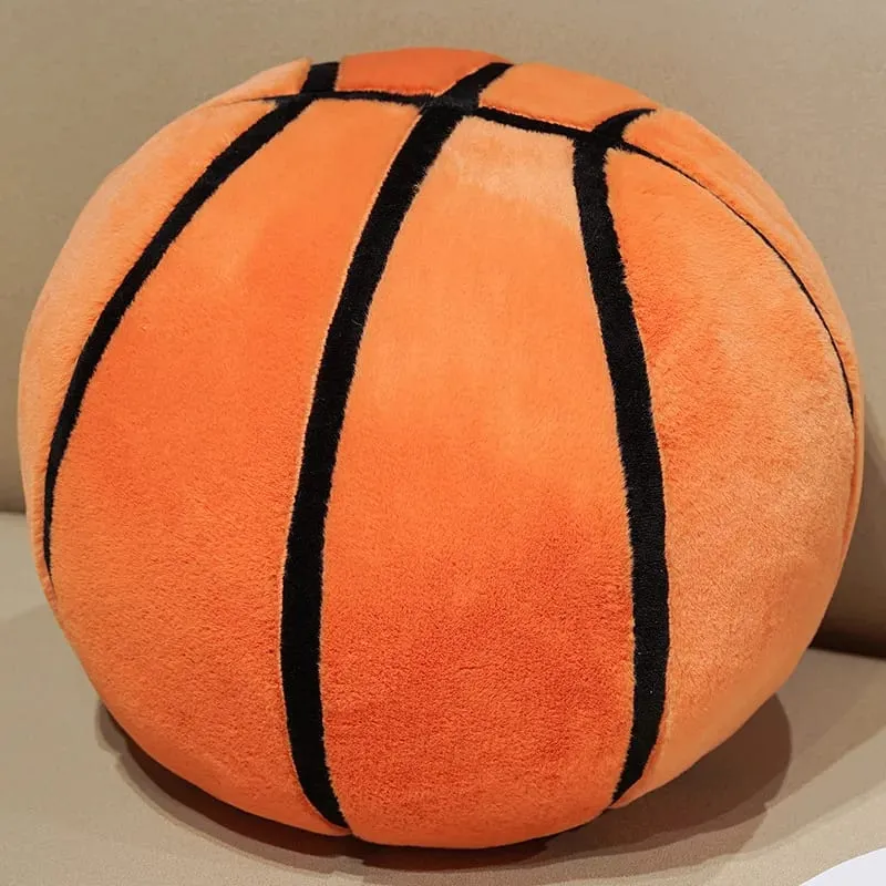 Basketball Plushie Simulation Basketball Throw Pillow Fill Plump Bedroom Decorations Skin-friendly Holiday Gift For Boy And Girl — image 8