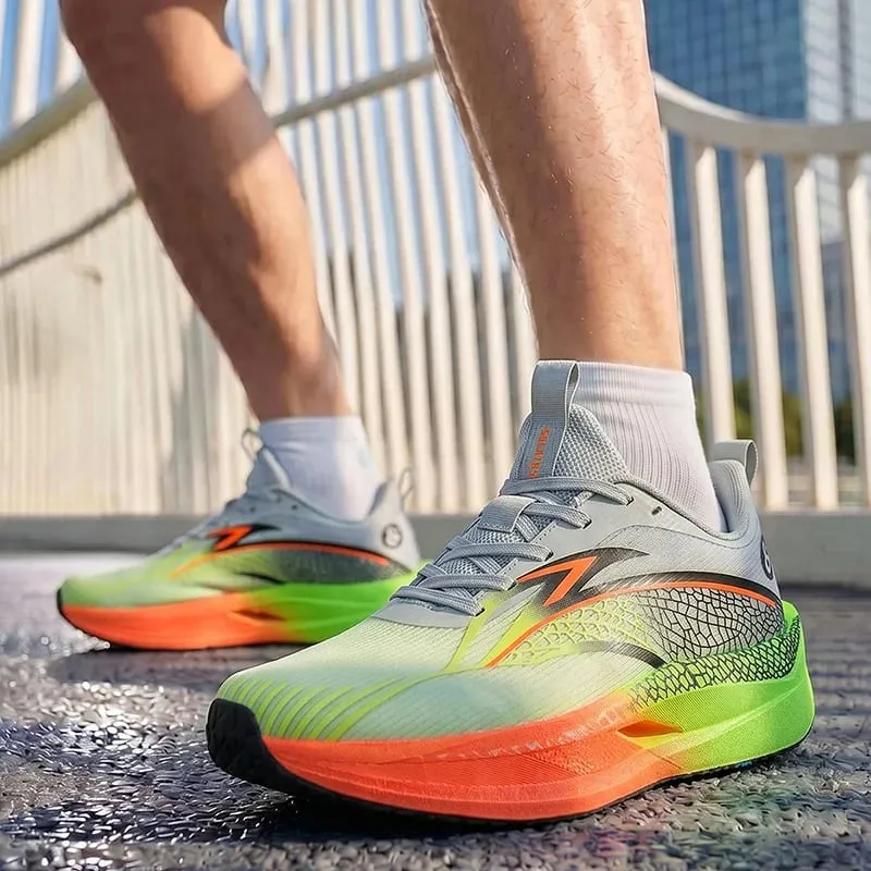Men Sports Running Shoes Carbon Board Marathon Athletic Outdoor Breathable Lightweight Women's Comfortable Professional Sneakers — image 6