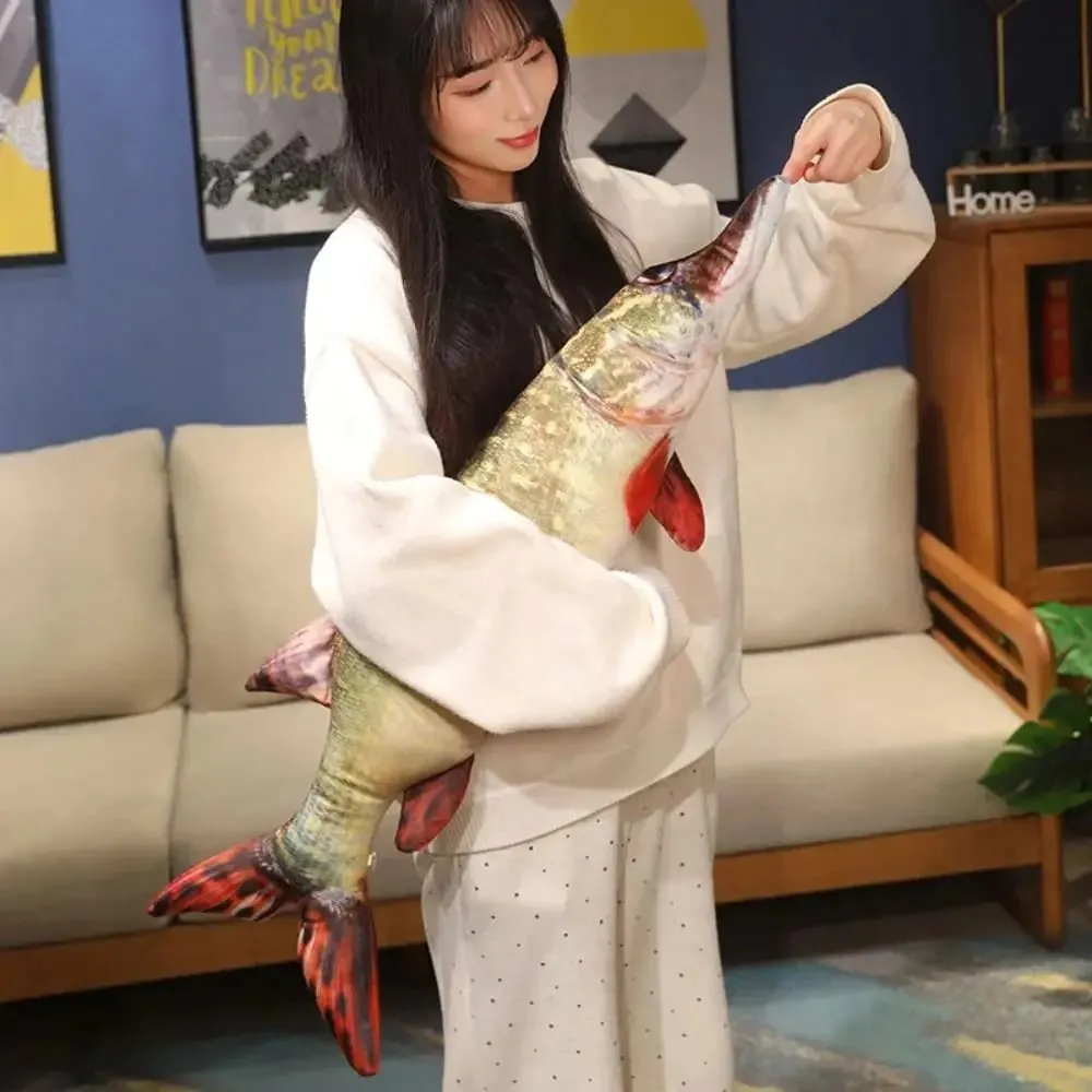 Sofa Cushion Perch Simulation Fish Pillow Grouper Stuffed Cartoon Fish Lovely Soft Fish Anime Pillow Bedroom — image 8