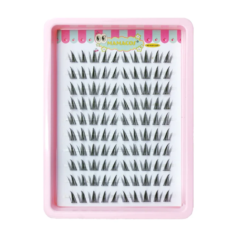10 Rows Cat Eye Single Cluster Fake Eyelashes Natural Cosplay Makeup False Eyelashes Self-adhesive Natural Wispy Lash Extension — image 10