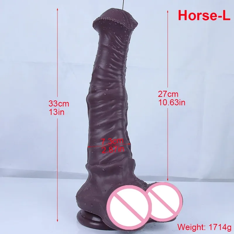 S/M/L Huge Dildo Realistic Animal Horse Penis High Simulation Sex Toys With Suction Cup Anal Plug for Adults Masturbation Orgasm