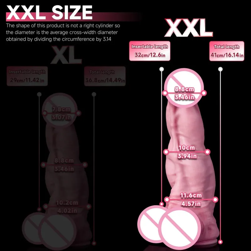 Oieffur cheval gode pour femmes platine Silicone énorme gode avec ventouse Massage Anal Vaginal gros pénis jouets sexuels pour adulte — image 9