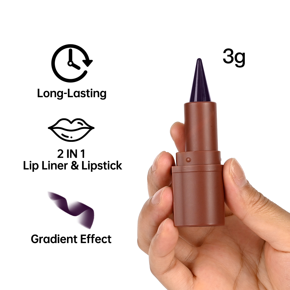 Lakerain Lipliner, matt, schwarz, braun, Samt-Lippenstift, wasserfest, nicht klebrig, konturierende Tönung, Lipliner, Buntstift, Lippen-Make-up